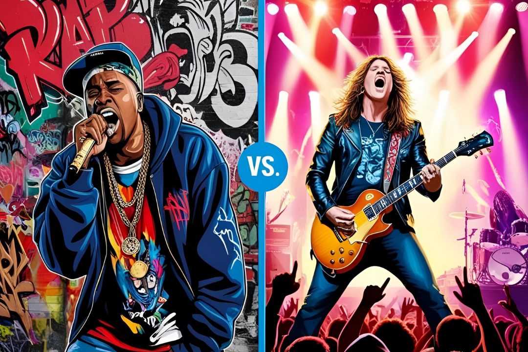Explore the Similarities and Differences of Rap and Rock Music